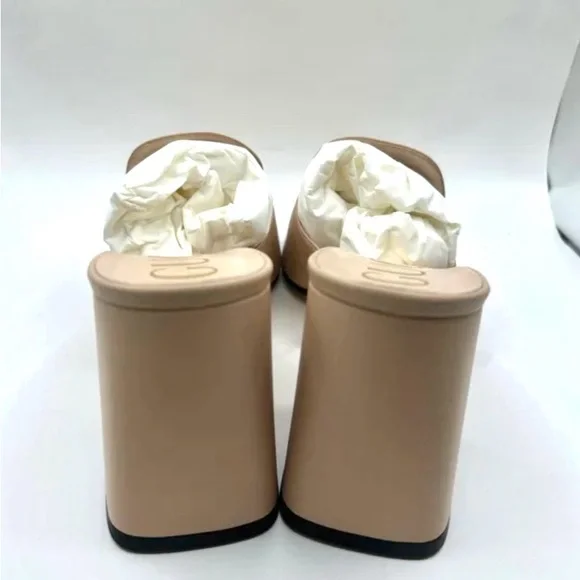 Gucci Pink & Gold-Tone Horsebit Mules - size 41 new - Picture 6 of 11